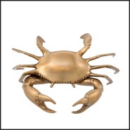 Objet Décoratif 24 - Crab - decorative crab art piece, bright enamel finish, enhances marine décor - Pacific Compagnie.
