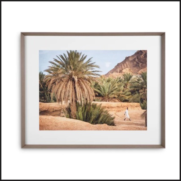 Impression 24 - Moroccan Oasis - colorful oasis scene, warm palette, perfect for travel‑themed décor - Pacific Compagnie.