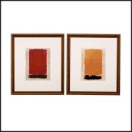 Impression Art Abstrait par Clément Garnier lot de 2 - Formes géométriques - Pacific Compagnie.