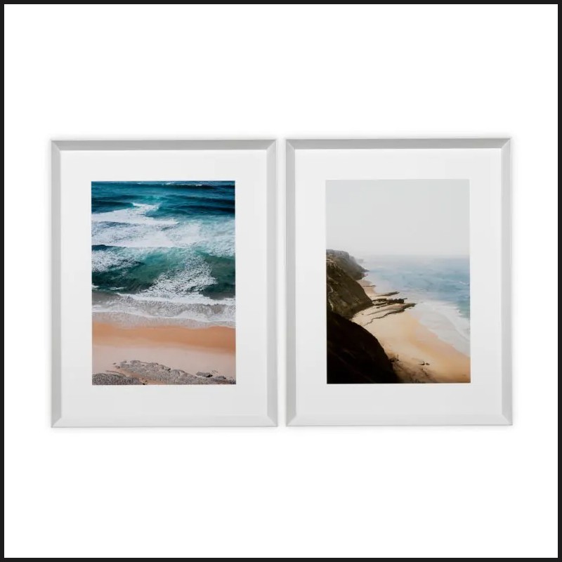 Impression 24 - Ocean View by Thao Courtial set of 2