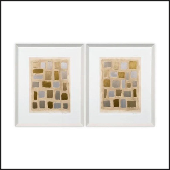 Impression Sand Shaped by Michael Willett set of 2 - Duo artistique - Pacific Compagnie.