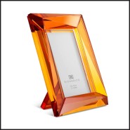 Lot de 2 Cadre photo 24 - Obliquity - Eichholtz brand crystal glass photo frames with unique obliquity design, modern furniture 