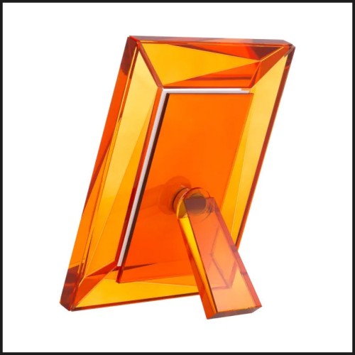 Lot de 2 Cadre photo 24 - Obliquity - Crystal glass picture frames set with obliquity shape, adding elegance to any room, Eichho