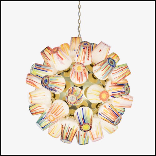 Lustre 230 - Sphere Sculpture | Chandelier 230 - Sphere Sculpture - Spherical lighting Pacific Compagnie.