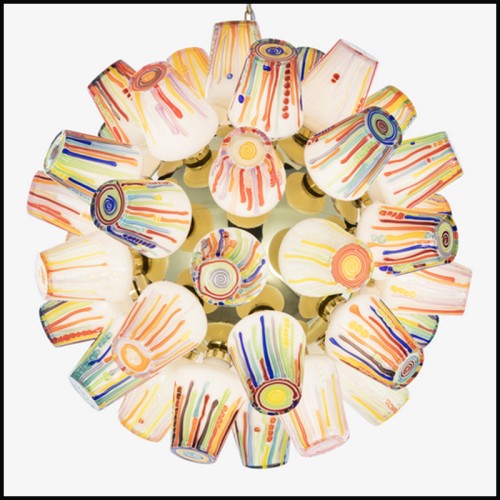 Lustre 230 - Sphere Sculpture - Suspension moderne - Pacific Compagnie.