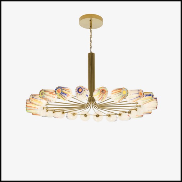 Lustre 230 - Ring Sculpture, salon - Pacific Compagnie.