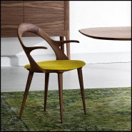 Chaise 163 - Ark Walnut armrests | Chair 163-Ark Walnut armrests - Stylish armchair Pacific Compagnie.