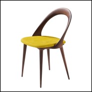 Chaise 163 - Ark Walnut | Chair 163-Ark Walnut - Walnut chair Pacific Compagnie.