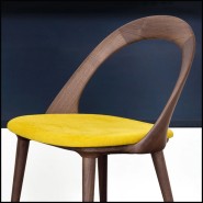 Chaise 163 - Ark Walnut | Chair 163-Ark Walnut - Walnut design chair Pacific Compagnie.