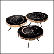 Table Basse 24 - De Soto set de 3 | Coffee Table 24 - De Soto set of 3 - Set of Tables Pacific Compagnie.