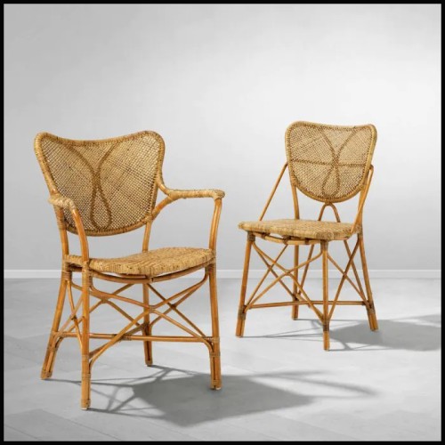 Chaise 24 - Colony avec accoudoir - Élégante Pacific Compagnie.