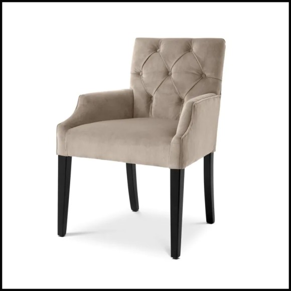 Chaise 24 - Atena avec accoudoir | Dining Chair 24 - Atena with arm - Chair Atena Arm Seating - Pacific Compagnie.
