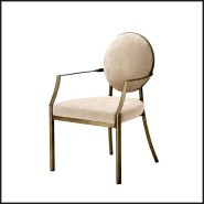 Chaise 24 - Scribe avec accoudoir - Scribe Dining Armchair - Pacific Compagnie.