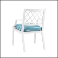 Outdoor Chaise 24 - Paladium avec accoudoir - Paladium Dining Chair with Arm - Pacific Compagnie.