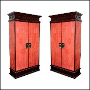 Cabinet PC- Royal Galuchat Rouge