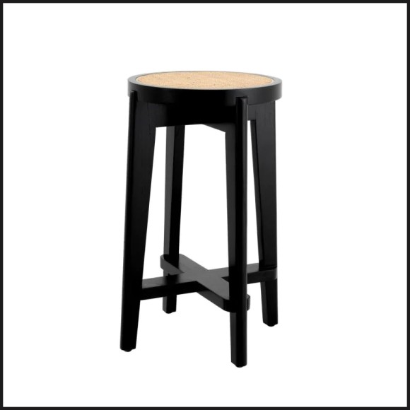 Tabouret 24 - Dareau | Black Stool 24- Dareau - Pacific Compagnie.