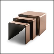 Tables basses 146 - Rialto Tris set de 3 | Side Tables 146- Rialto Tris set of 3 - Contemporary - Pacific Compagnie.