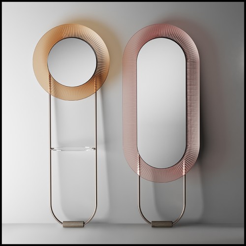 Miroir 146 - Kathleen Round | Large Kathleen Round Mirror - Pacific Compagnie.