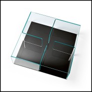 Table basse 146 - Quadra | Table basse 146 - Quadra, bois - Pacific Compagnie.