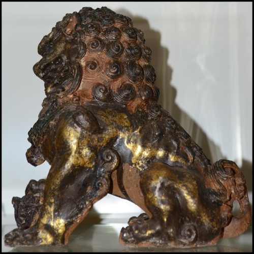 Set of two chinese sculptures PC-Chiens FU