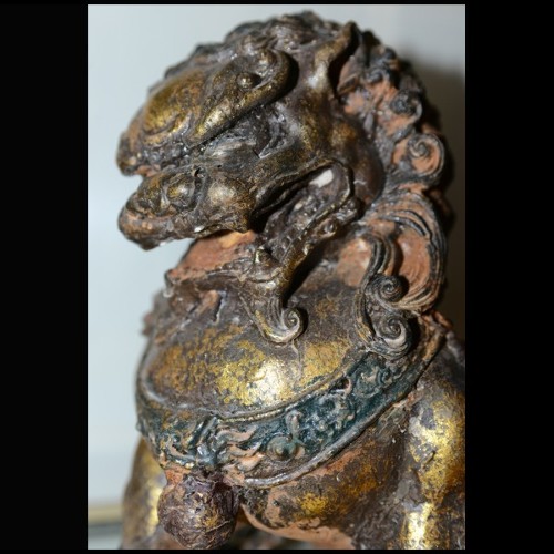 Set of two chinese sculptures PC-Chiens FU