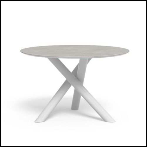 Table de repas 214 - Coral | Coral Colored Table - Pacific Compagnie.