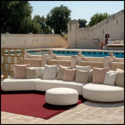 Pouf 214 - Scacco rond - Moderne Pacific Compagnie.