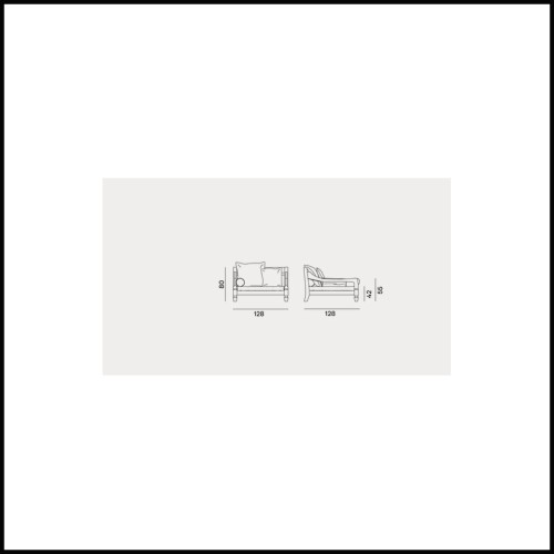 Outdoor Fauteuil 30 - Jeko 01 | Outdoor Armchair 30 - Jeko 01 - Patio Jeko Seating - Pacific Compagnie.