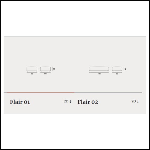 Outdoor Pouf 30 - Flair 01 | Modular single 30 - Flair 01 - Stylish Flair 01 pouf - Pacific Compagnie.