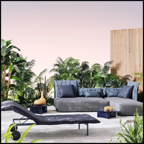 Outdoor Modular 2 places  30 - Flair 02 | Two-Seat Modular Outdoor Sofa - Pacific Compagnie.