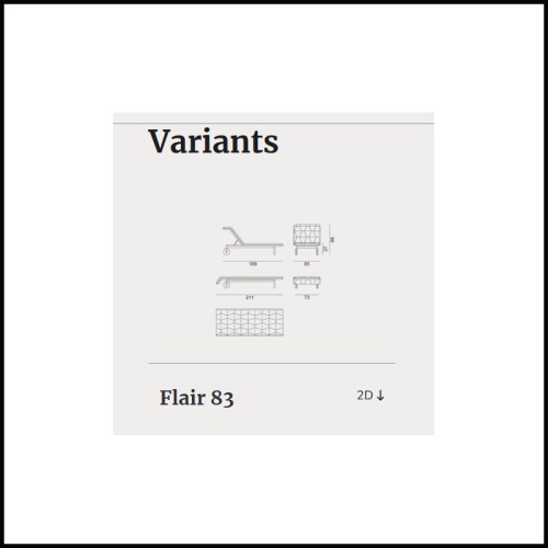 Lit de Repos 30 - Flair 83 Outdoor | Modern Outdoor Daybed Design - Pacific Compagnie.