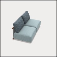 Modular Canapé Double 30 - Hashi 06 Outdoor | Simple Double Outdoor Sofa - Pacific Compagnie.