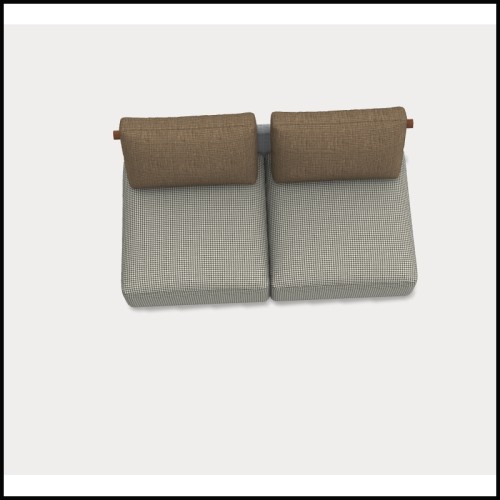 Modular Canapé Double 30 - Hashi 06 Outdoor | Contemporary Double Outdoor Sofa - Pacific Compagnie.