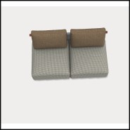 Modular Canapé Double 30 - Hashi 06 Outdoor - Lignes épurées - Pacific Compagnie.