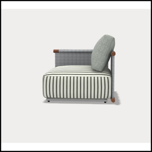 Canapé d'angle modulable 30 - Hashi 06 AN Outdoor | Contemporary Outdoor Corner Sofa - Pacific Compagnie.