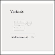 Canapé Outdoor 30 - Mediterraneo 04, inspiration voyage - Pacific Compagnie.