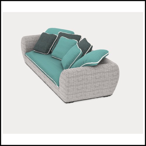 Canapé Outdoor 30 - Panda 03 | Sofa Outdoor Panda 03 - Panda 03 aluminium sofa - Pacific Compagnie.