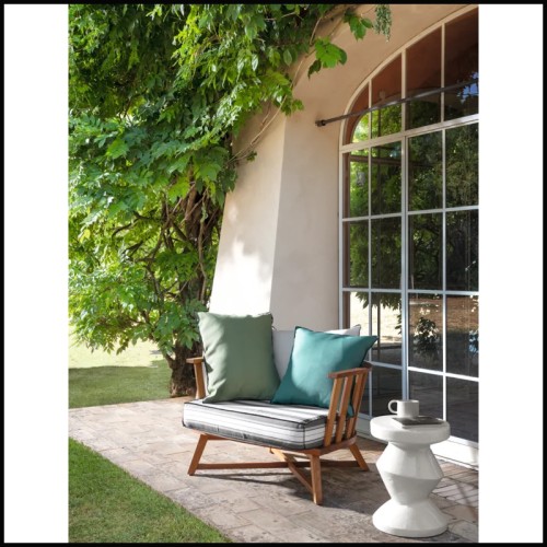 Table d'Appoint /Pouf Outdoor 30 - Inout 47 - Sturdy outdoor ottoman - Pacific Compagnie.