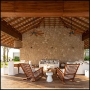 Table d'Appoint / Pouf Outdoor 30 - Inout 44 - Patio table and pouf - Pacific Compagnie.