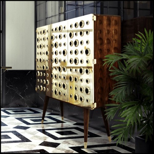 Bar Cabinet Golden Doors