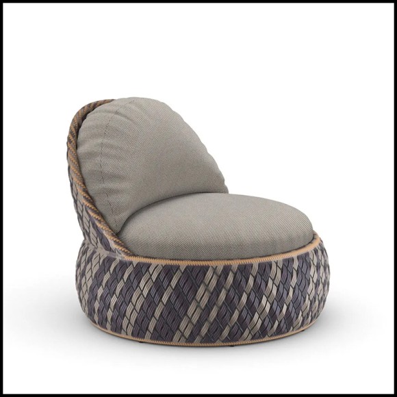 Fauteuil Club Bahamas 105 - Dala | Lounge chair Bahamas 105-Dala - Elegant Dala lounge seating - Pacific Compagnie.