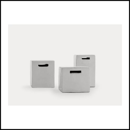 Table d'Appoint/ Pouf Outdoor 30 - Inout 41 | Side Table /Ottoman Outdoor 30 - Inout 41 - Sleek Inout 41 Ottoman side table - Pa