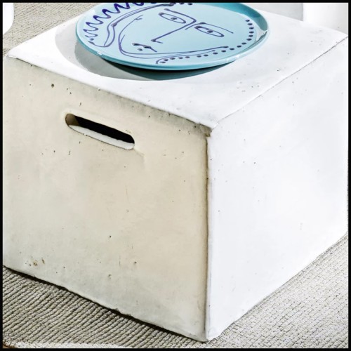 Table d'Appoint/ Pouf Outdoor 30 - Inout 41 | Side Table /Ottoman Outdoor 30 - Inout 41 - Outdoor Inout 41 side table pouf - Pac