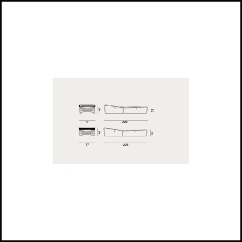 Lit de piscine 30 - Inout 884 - Élégance bord de mer - Pacific Compagnie.