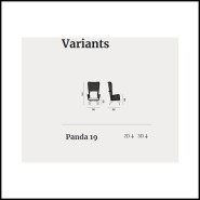 Bergère 30 - Panda 19 | Bergere Armchair 30 - Panda 19, elegant style - Pacific Compagnie.