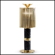 Lampe de salon PC - Excellence - Elegant lighting with Estremoz marble and brass accents - Pacific Compagnie.