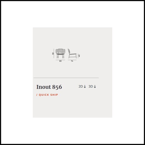 Chaise Lounge Outdoor 30 - Inout 856, extérieur - Pacific Compagnie.