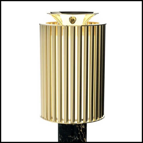 Lampe de salon PC - Excellence - Exquisite table lamp with Estremoz marble and brass finishing - Pacific Compagnie.