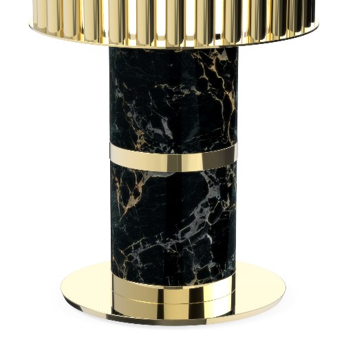 Lampe de salon PC - Excellence - Premium lamp with gold-plated brass and elegant marble design - Pacific Compagnie.