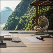 Chaise lounge suspendu 105 - Kida, rotin - Pacific Compagnie.